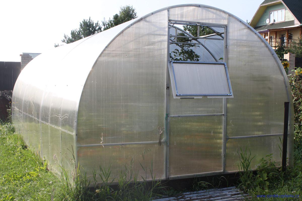 Zahradní skleník AGRUS, 3x2x6 m, včetně PC desek - 6 mm