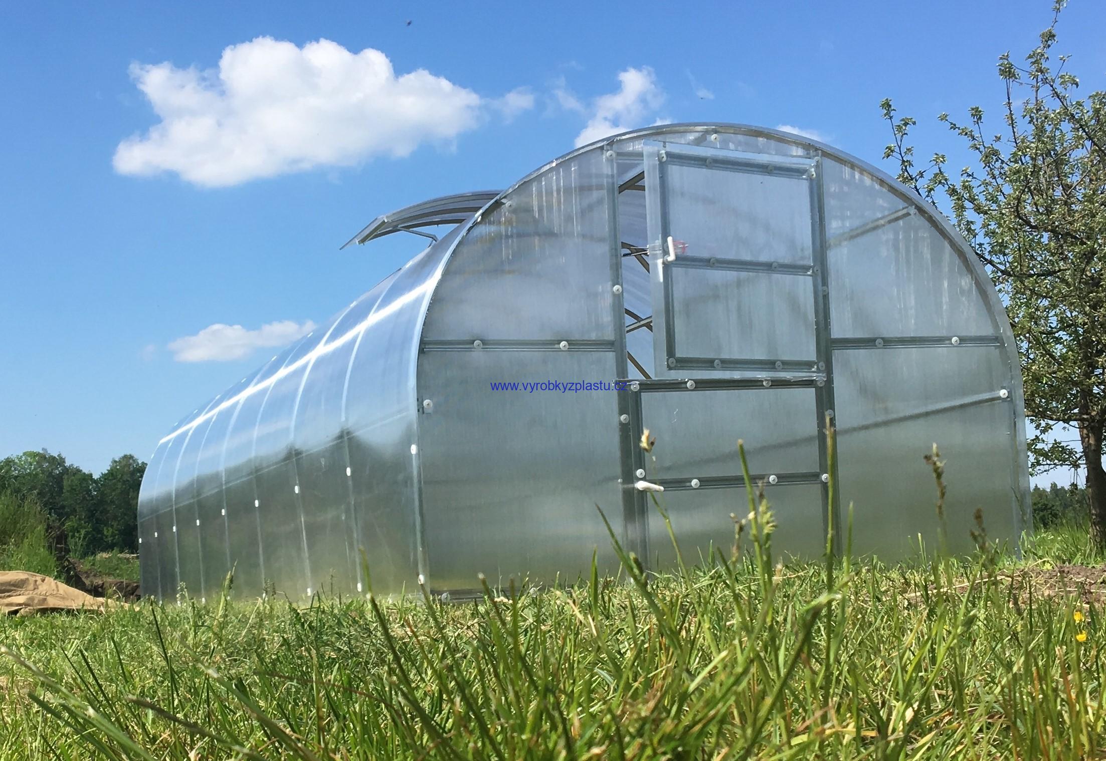 Zahradní skleník BALTIK, 3x8 m - včetně polykarbonátu - 4 mm
