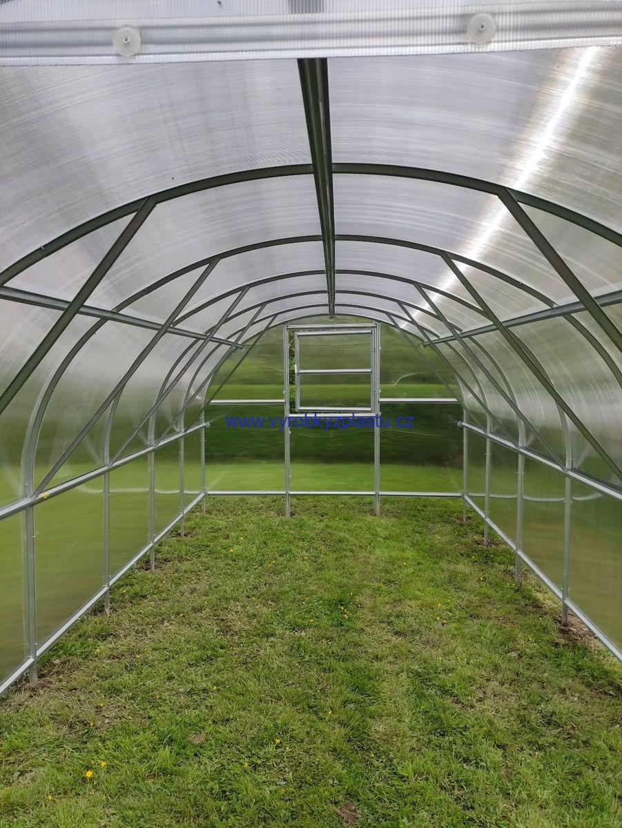 Zahradní skleník BALTIK, 3x8 m - včetně polykarbonátu - 6 mm
